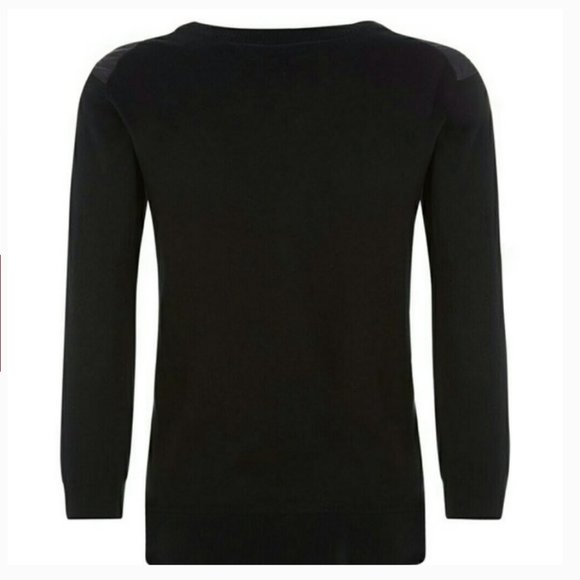 Ted Baker Bracha Waterfall black sweater top blouse size 2 nwot - Picture 9 of 14